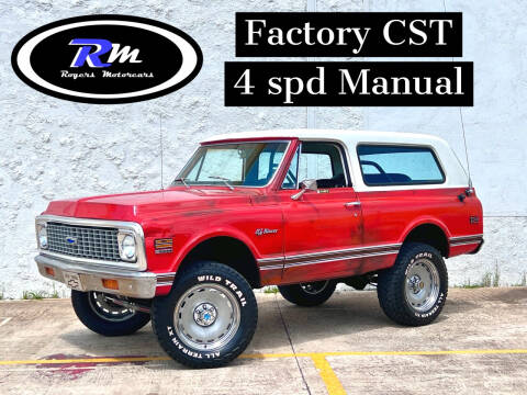 1971 Chevrolet Blazer for sale at ROGERS MOTORCARS in Houston TX