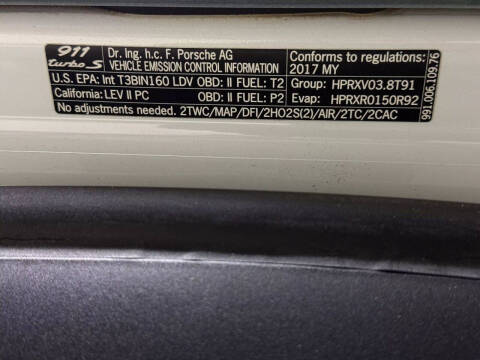 2017 Porsche 911 Turbo S