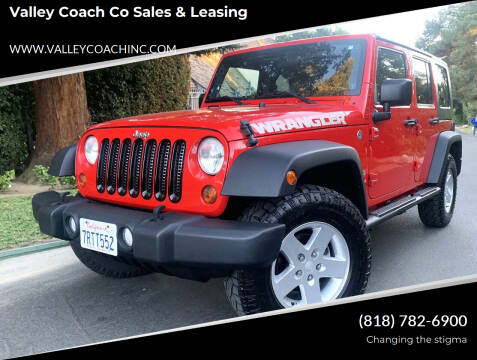 2010 Jeep Wrangler Unlimited for sale at Valley Coach Co Sales & Leasing in Van Nuys CA