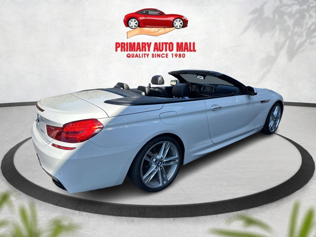 2013 BMW 6 Series for sale at Primary Auto Mall in Fort Myers, FL