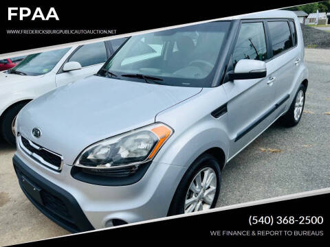 2012 Kia Soul for sale at FPAA in Fredericksburg VA