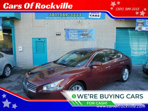 2009 Nissan Maxima for sale at Cars Of Rockville in Rockville MD