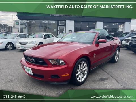 2011 Ford Mustang for sale at Wakefield Auto Sales of Main Street Inc. in Wakefield MA