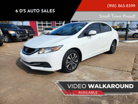 2013 Honda Civic for sale at 6 D's Auto Sales in Mannford OK