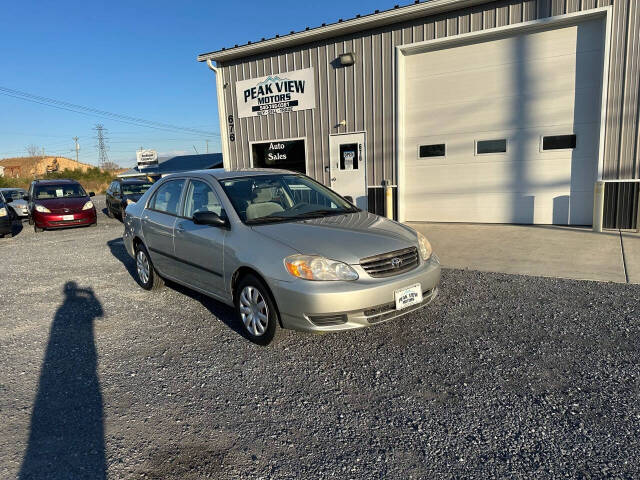 2004 Toyota Corolla for sale at PEAK VIEW MOTORS in Mount Crawford, VA