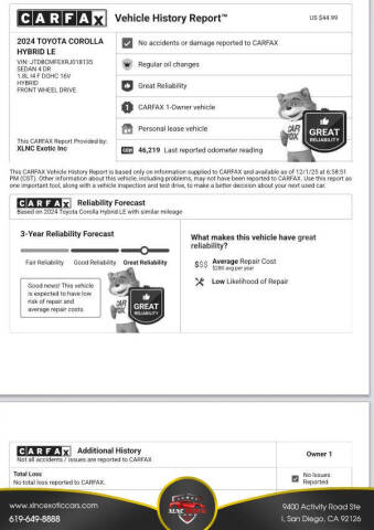 2024 Toyota Corolla Hybrid