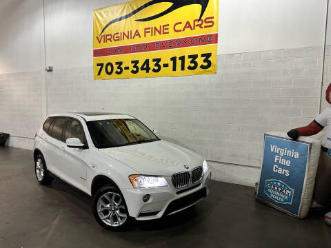 2013 BMW X3 for sale at Virginia Fine Cars in Chantilly VA