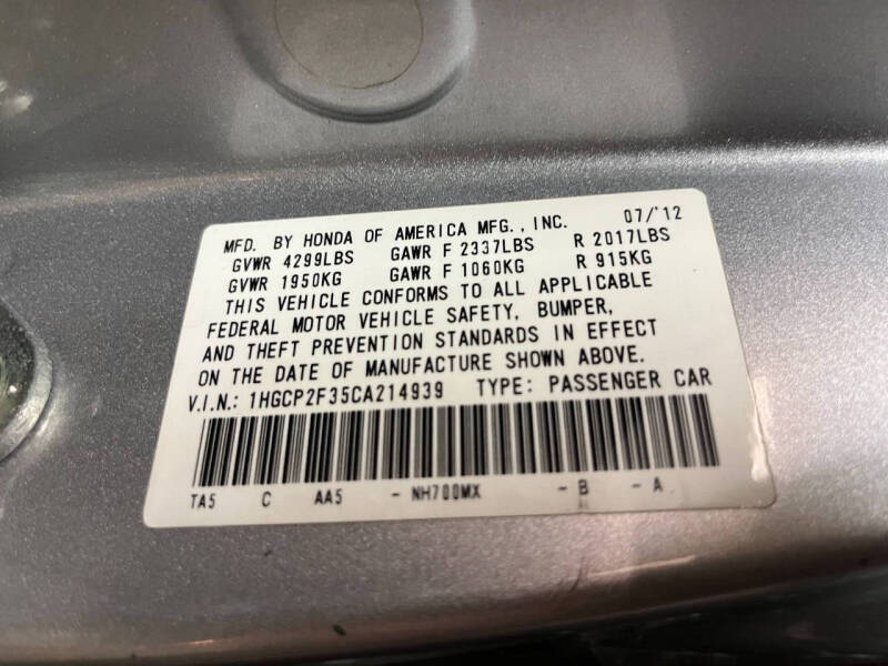 2012 Honda Accord LX