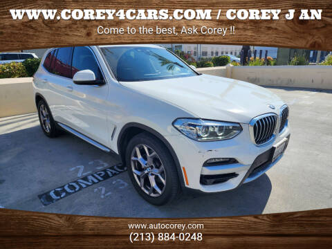 2021 BMW X3 for sale at WWW.COREY4CARS.COM / COREY J AN in Los Angeles CA