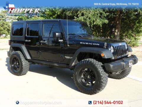 2016 Jeep Wrangler Unlimited for sale at HOPPER MOTORPLEX in Plano TX
