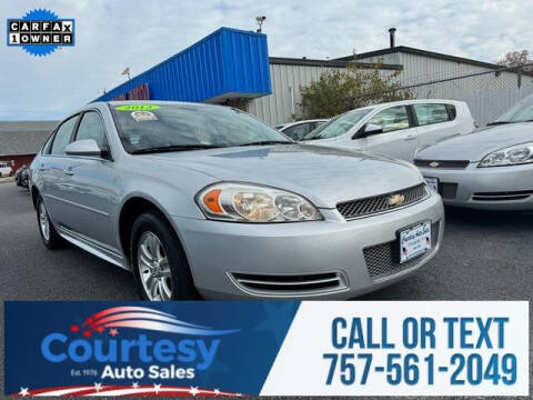 2013 Chevrolet Impala for sale at Courtesy Auto Sales in Chesapeake VA