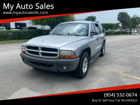 2003 Dodge Durango for sale at My Auto Sales in Margate FL