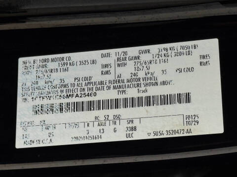 2021 Ford F-150 Lariat