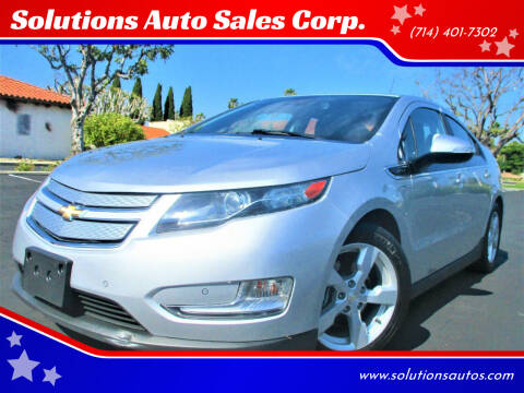 2014 Chevrolet Volt for sale at Solutions Auto Sales Corp. in Orange CA