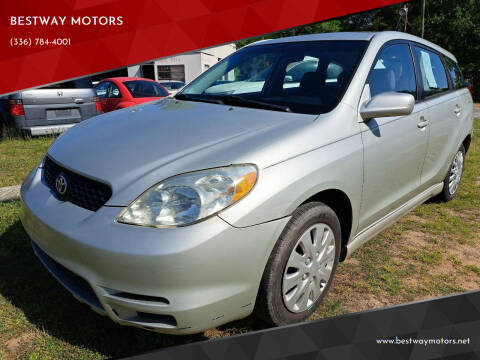 2003 Toyota Matrix for sale at BESTWAY MOTORS in Winston Salem NC