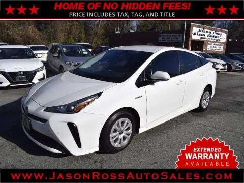 2020 Toyota Prius for sale at Jason Ross Auto Sales in Burlington NC