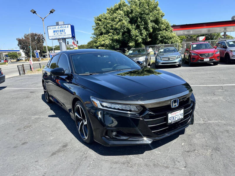 Used 2022 Honda Accord Hybrid Sport with VIN 1HGCV3F23NA035384 for sale in Fremont, CA