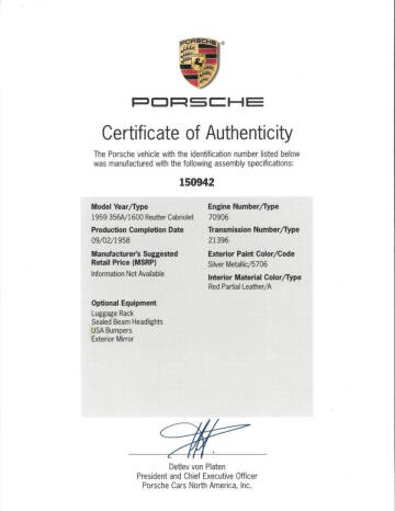 1959 Porsche 356