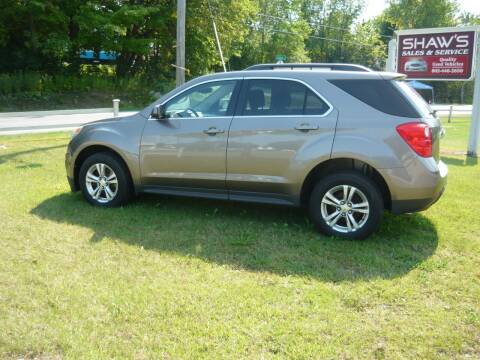 2012 Chevrolet Equinox for sale at Shaw's Sales & Service in Wallingford VT