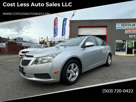 2014 Chevrolet Cruze for sale at Cost Less Auto Sales LLC in Portland OR