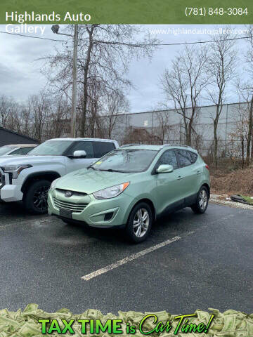 2011 Hyundai Tucson for sale at Highlands Auto Gallery in Braintree MA