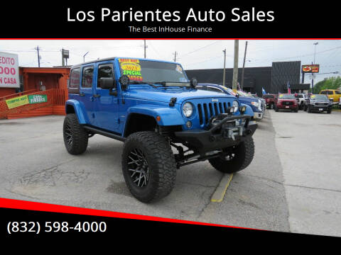 2015 Jeep Wrangler Unlimited for sale at Los Parientes Auto Sales in Houston TX