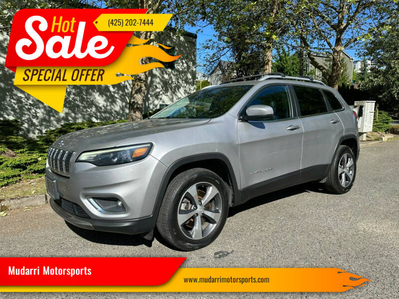 2019 Jeep Cherokee for sale at Mudarri Motorsports in Kirkland WA