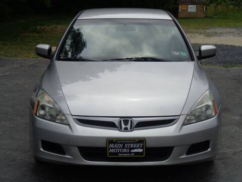 2006 Honda Accord for sale at MAIN STREET MOTORS in Norristown PA