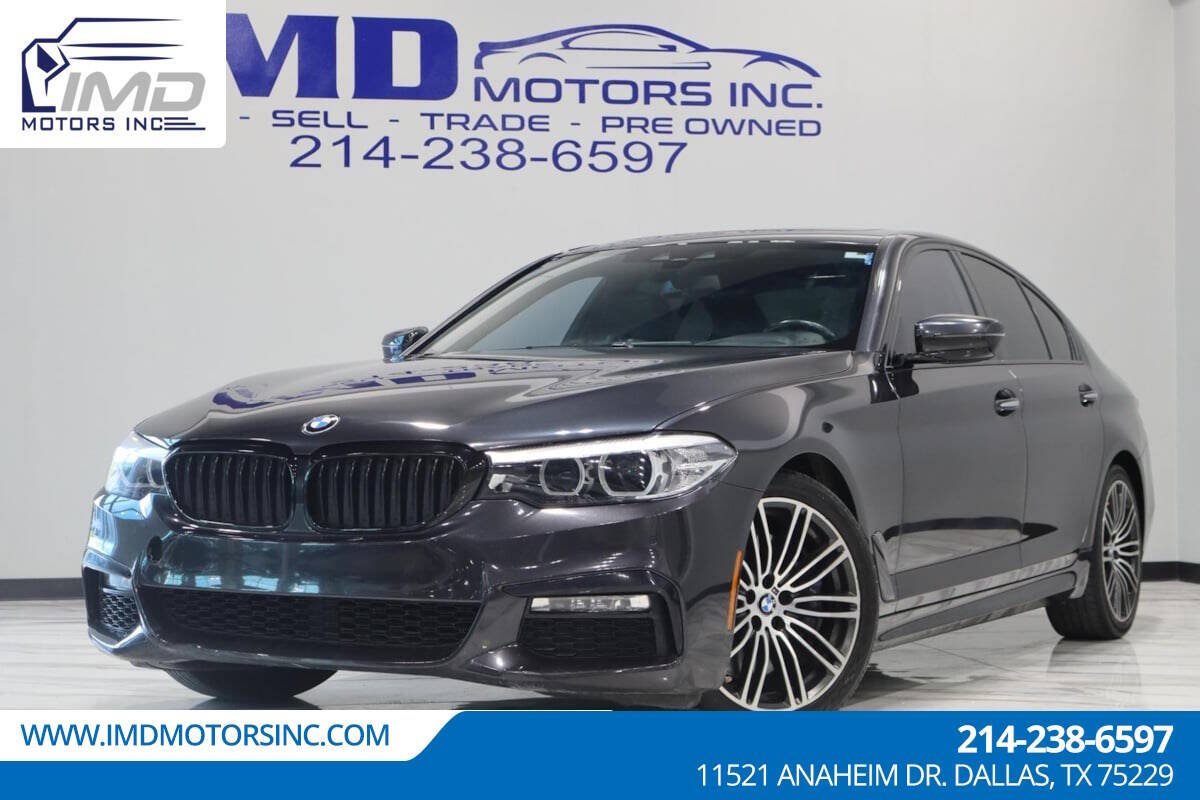 2018 BMW 5 Series for sale at IMD MOTORS, INC in Dallas, TX