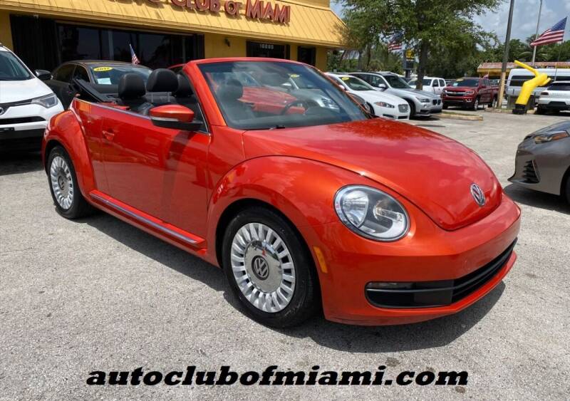 2016 Volkswagen Beetle Convertible for sale at AUTO CLUB OF MIAMI, INC in Miami FL