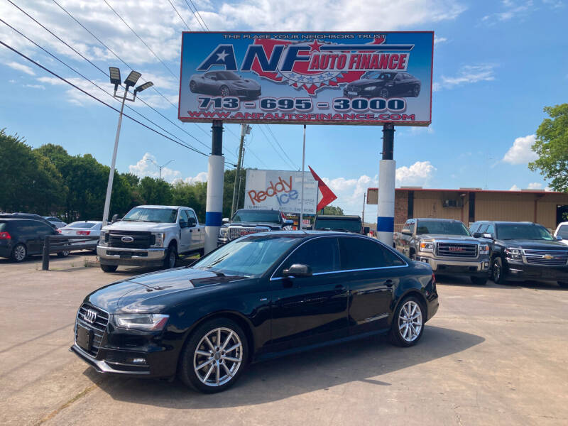2014 Audi A4 for sale at ANF AUTO FINANCE in Houston TX