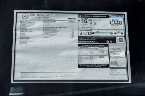 2026 Mercedes-Benz G-Class AMG G 63