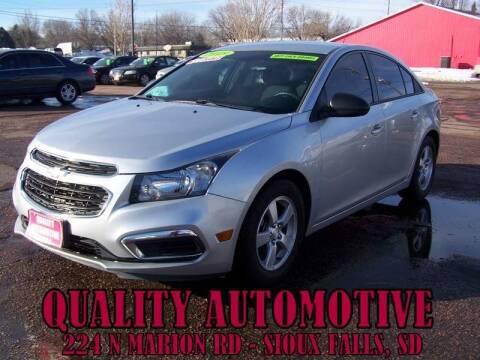 2015 Chevrolet Cruze for sale at Quality Automotive in Sioux Falls SD