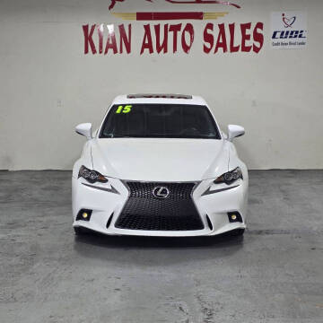 2015 Lexus IS 250 for sale at Kian Auto Sales in Sacramento CA