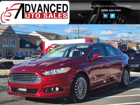 2014 Ford Fusion for sale at Advanced Auto Sales in Dracut MA