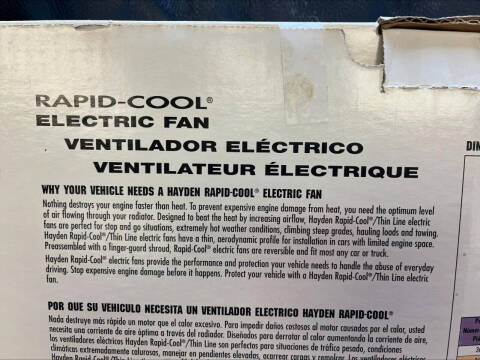 RAPID ENGINE COOLING FAN RAPID ENGINE COOLING FAN