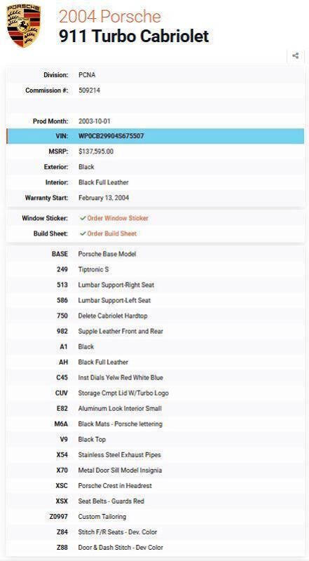 2004 Porsche 911 Turbo