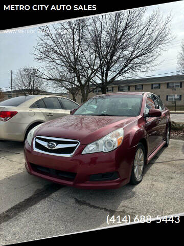 2012 Subaru Legacy for sale at METRO CITY AUTO SALES in Milwaukee WI