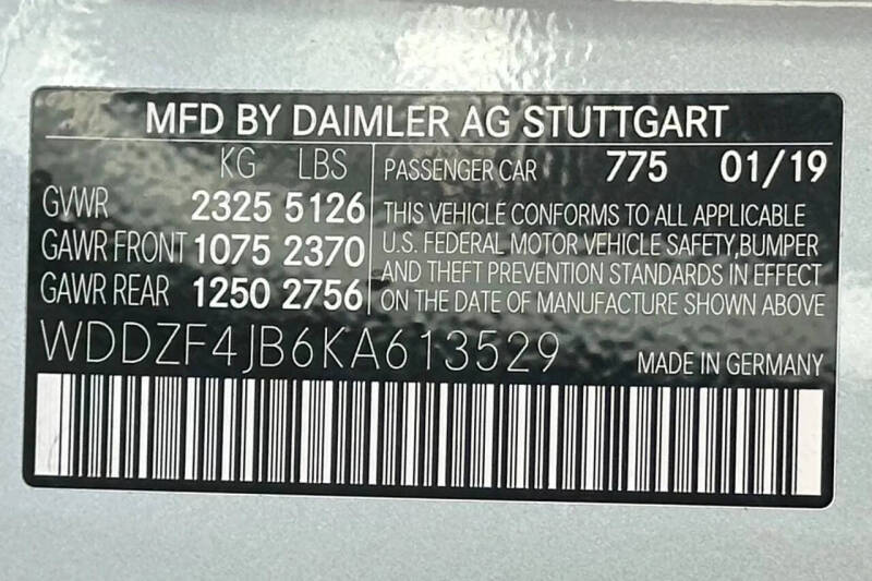 2019 Mercedes-Benz E-Class E 300