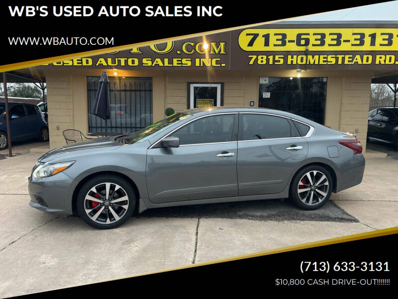 2017 Nissan Altima for sale at WB'S USED AUTO SALES INC in Houston TX
