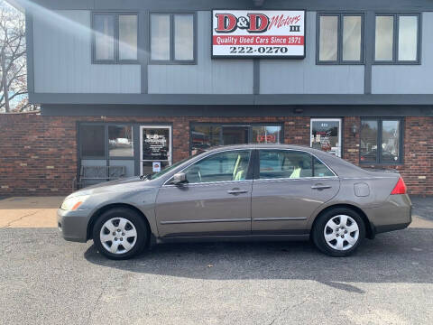 2007 Honda Accord for sale at D & D Motors Ltd in Belleville IL