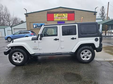 2014 Jeep Wrangler Unlimited for sale at FCA Sales in Motley MN