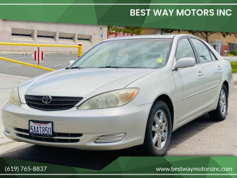 2002 Toyota Camry for sale at BEST WAY MOTORS INC in San Diego CA