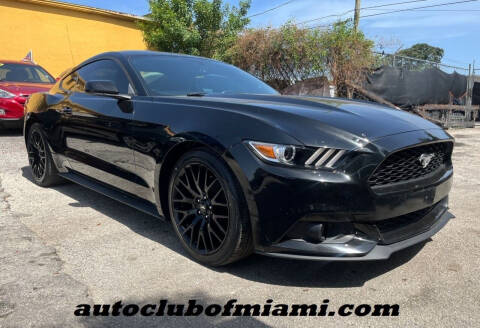 2015 Ford Mustang for sale at AUTO CLUB OF MIAMI, INC in Miami FL