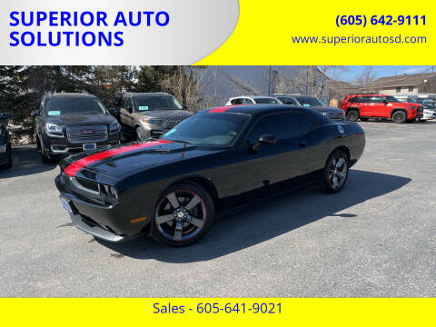 2013 Dodge Challenger for sale at SUPERIOR AUTO SOLUTIONS in Spearfish SD