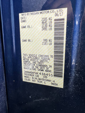 2017 Nissan Maxima 3.5 SR