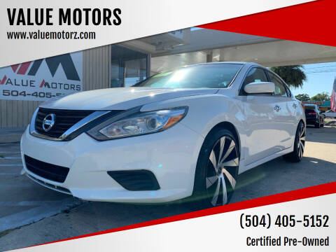 2016 Nissan Altima for sale at VALUE MOTORS in Kenner LA