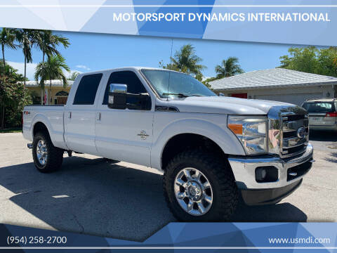 2011 Ford F-250 Super Duty for sale at Motorsport Dynamics International in Pompano Beach FL