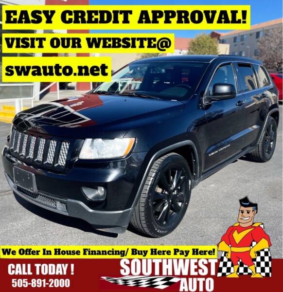 2012 Jeep Grand Cherokee for sale at SOUTHWEST AUTO in Albuquerque NM