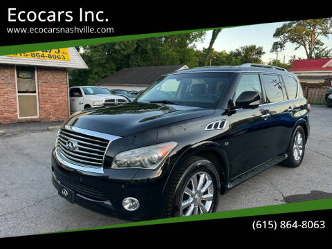 2014 Infiniti QX80 for sale at Ecocars Inc. in Nashville TN
